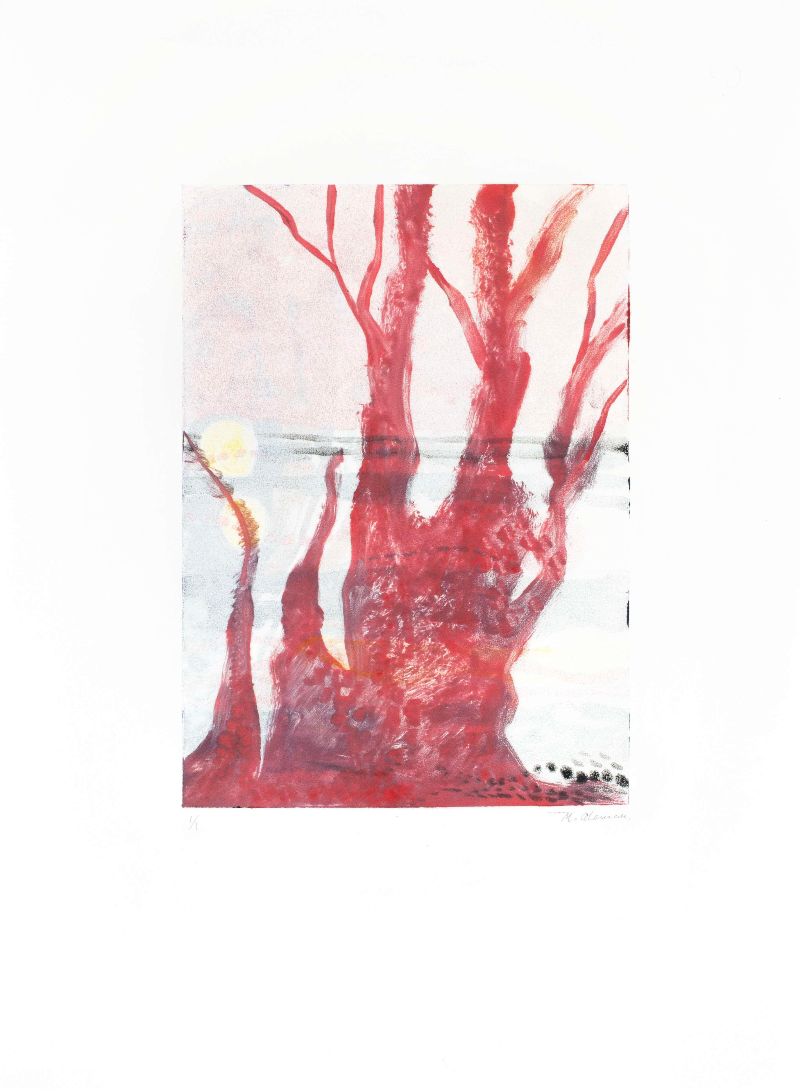 Yggdrasil, monotype, 30 x 21 cm